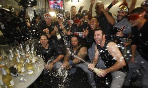 Champagne Time ALDS Champs 2013